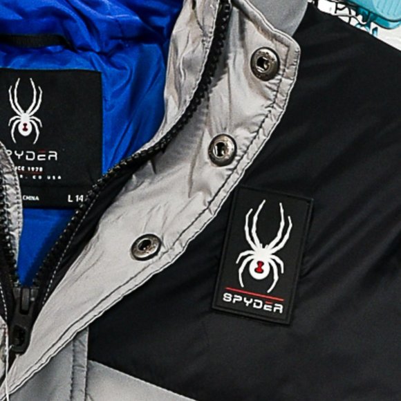 Spyder Jackets & Coats Spyder Youth Boys Puffer Jacket Grayblack